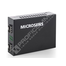 Microsens MS400234: SFP to SFP Media Converter, 2x SFP Ports, incl. power supply (external)