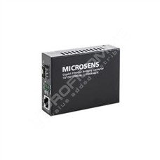 Microsens MS400249: Gigabit Ethernet Bridging Converter 1x10/100/1000Base-T, 1x 1000Base-X SFP Port, incl. power supply (external), DIP-Switch for configuration