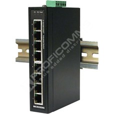 Microsens MS657140X: Industrial Fast Ethernet Switch, 8x 10/100Base-TX,  extended temperature range -40°C ~ +75°C