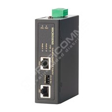 Microsens MS657032X: Industrial GBE High Power PoE Injector up to 60W, IEEE802.3af/at, 2x RJ45 Data In/PoE Out, , 48..56VDC power input, -40..+75°C