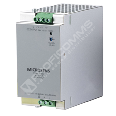 Microsens MS700476: Industrial DIN-Rail PoE+ Power Supply 54VDC / 150W Input 85…264VAC, Output 48..56VDC, -30..+70°C