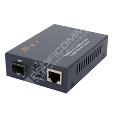 N-net NT-3011SFP: 10/100/1000Base-TX to 1000Base-FX(SFP), Gigabit Ethernet Media converter with SFP slot, not include SFP module, with external power supply, MTU max. 9K