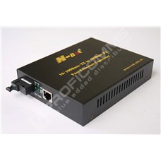 N-net NT-S1100-20-TX1550nm: Media converter, 10/100M, Single mode, Single fiber, 20km, SC connector, Tx:1550nm, Rx: 1310nm, with external power supply