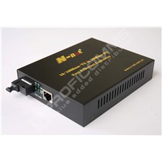 N-net NT-S1100-20-TX1310nm: Media converter, 10/100M, Single mode, Single fiber, 20km, SC connector, Tx:1310nm, Rx: 1550nm, with external power supply