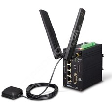 Planet ICG-2420G-LTE-EU: Industrial 4G LTE Cellular Gateway with 4-Port 10/100TX, 2-SIM Card Slot, 1x RS232, 1x RS485, DI/DO, GPS, VPN