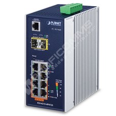 Planet IGS-4215-4P4T2S: IP30 Industrial L2/L4 4-Port 10/100/1000T 802.3at PoE + 4-Port 10/100/1000T + 2-Port 100/1000X SFP Managed Switch (-40~75 degrees C), dual redundant power input on 48~56VDC terminal block, SNMPv3, 802.1Q VLAN, IGMP Snooping, TLS, SSH, ACL, 250m Exten
