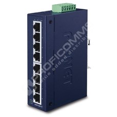 Planet ISW-801T: IP30 Slim Type 8-Port Industrial Fast Ethernet Switch (-40 to 75 degree C)