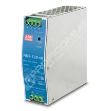 Planet PWR-120-48: 48V, 120W Din-Rail Power Supply (NDR-120-48, adjustable 48-56V DC Output)