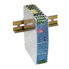 Planet PWR-75-24: 24V, 75W Din-Rail Power Supply (NDR-75-24, adjustable 24-28V DC output)