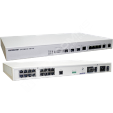 Raisecom OPCOM3107-16E1-BL-DC: Standalone STM-1 ADM/TM, fixed interface: 16*E1 balanced, 4*FE+1GE with switch function, 2 STM-1 with SFP module, 2 DC -48V power supplies
