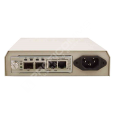 Raisecom RC552-FE (Rev.B): Module, 802.3ah OAM-compliant media converter,  2 SFP-based uplink with 1:1 protection, 1 10/100 auto-negotiation port at Client side, inband web-based management, SNMP managed through RC001/RC002 series network-manageable chassis on the GUI of NView