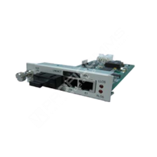 Raisecom RCMS2802-60GE-BL-SS15: Module, multi-service fiber optic multiplexer, 2 E1 (120 Ohm balanced, 1 RJ45 for 2 E1) + 1 1000Mbps Ethernet over fiber (single-mode, single-strand, 1550nm Tx, 1310nm Rx, 0~25km), SNMP managed in RC002 series chassis