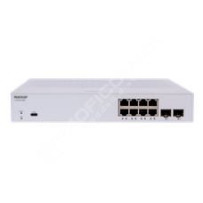 Ruckus ICX8100-C08PF-X: RUCKUS ICX 8100 Compact Switch, 8×10/100/1000 Mbps PoE+ 802.3at, 30W Class 4 ports, 2×10GbE SFP+ uplink-ports, 124W PoE budget. Power cord not included