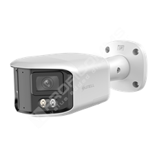 Sunell SN-IPP8086QAS-B: 2×1/2.8” STARVIS Ⅱ CMOS&ICR, H.265/H.264, 8MP(4224×1848)@25/30 fps, True WDR/Defog/HLC/BLC/IVS, DC12V/PoE, 1ch audio in/out, 1ch alarm in/out, Built-in MIC and speaker, SD card slot, IR distance up to 30 m, Warm light distance up to 20m, IP66