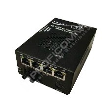Transition Networks S4TEF1014-100: 4x T1/E1 to Fiber Transport Mux Stand-Alone Media Converters 1310nm single mode (SC) [20 km/12.4 miles]  to Ports 2-5: (RJ-48) [1.5 km/.9 miles] Port 6: 6-pin DIN [3 m/10 ft.]