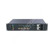 ubiQuoss U9016B: U9016 Chassis includes Backplain, CPU Module & 2x10G ports(SFP+) and 4x1G ports(SFP), 2 AC Power Supply, 2 slots for GEPON/GPON modules (up to 16 PON ports)