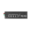 BDCOM IES200-L25-2S4T: 2-Port Gigabit SFP + 4-Port Gigabit RJ45 Lite-L3 Managed Industrial Switch (2-way DC12~55V redundant dual power input and 1-way DC12V input; operating temperature: -40~75°C; lightning protection level of 6KV; IP40; DIN-rail installation)