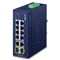 Planet IFGS-1022TF: IP30 Industrial 8-Port 10/100TX + 2-Port Gigabit TP/SFP Combo Ethernet Switch (-40 to 75 C, dual redundant power input on 9-48VDC/24VAC terminal block)