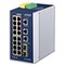 Planet IGS-20160HPT: IP30 DIN-rail Industrial L3 16-Port 10/100/1000T 802.3at PoE + 2-Port 10/100/1000T + 2-port 1G/2.5G SFP Full Managed Switch (360 watts PoE budget, -40 to 75 C, dual redundant power input on 48~54VDC terminal block, DIDO, ERPS Ring, 1588 PTP TC, Modbu