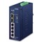 Planet IGS-624HPT: IP40 Industrial 4-Port 10/100/1000T 802.3at PoE + 2-Port 100/1000X SFP Gigabit Ethernet Switch(-40 to 75 C, dual 12V~56V DC power boost, PoE Usage LED, Switch/Fiber Redundant mode)