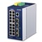 Planet IGS-6325-16P4S: IP30 DIN-rail Industrial L3 16-Port 10/100/1000T 802.3at PoE + 4-port 1G/2.5G SFP Full Managed Switch (-40 to 75 C, dual redundant power input on 48~56VDC terminal block, DIDO, ERPS Ring, 1588, Modbus TCP, ONVIF, Cybersecurity features, Hardware Laye