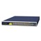 Planet IGS-6325-24P4X: "IP30 19"" Rack Mountable Industrial L3 Managed PoE Switch, 24-Port 10/100/1000T 802.3at PoE + 4-Port 10G SFP+ (-40 to 75 C, dual redundant power input on 48~56VDC, DIDO, ERPS Ring, 1588, Modbus TCP, ONVIF, Cybersecurity features, Hardware Layer3 OSP