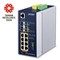 Planet IGS-6325-8UP2S2X: IP30 DIN-rail Industrial L3 8-Port 10/100/1000T 802.3bt PoE + 2-port 1G/2.5G SFP + 2-Port 10G SFP+ Full Managed Switch (-40 to 75 C, 8-port 95W PoE++, 802.3bt/PoH/Force modes, dual redundant power input on 48~56VDC terminal block, DIDO, ERPS Ring, 15