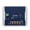 Planet WGR-500-4P: IP30 Industrial Wall-mount Gigabit Router with 4-Port 802.3at PoE+(120W PoE Budget, dual power input on 48-56VDC terminal block and power jack, -10~60 degrees C, Hardware NAT, IPv6)