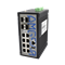 AMG systems AMG560-8GAT-4XS-P240: Industrial 12 Port Managed Switch, 8 x 10/100/1000Base-T(x) RJ45 Ports with 802.3at 30W PoE, 4 x 1/2.5/10G Base-Fx SFP+ Ports, DIN Rail Mount, -40 to +75°C, 48-56VDC Power Input