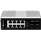 BDCOM IES200-L25-2S8T: 2-Port Gigabit SFP + 8-Port Gigabit RJ45 Lite-L3 Managed Industrial Switch (2-way DC12~55V redundant dual power input and 1-way DC12V input; operating temperature: -40~75°C; lightning protection level of 6KV; IP40; DIN-rail installation)
