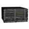 Ruckus FI-SX800-DC: FastIron SX 800 modular chassis, one SX 800 8-slot chassis, two Switch Fabric module, one system DC power supply, nine interface panels, three power supply panels , and one fan tray.