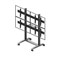 Edbak VWTA2257-L: Video wall trolley, modular 2x2, for screens 50-57", landscape