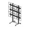 Edbak VWTA2357-L: Video wall trolley, modular 2x3, for screens 50-57", landscape