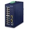 Planet IGS-4215-16T2S: IP30 Industrial L2/L4 16-Port 10/100/1000T + 2-Port 100/1000X SFP Managed Switch (-40~75 degrees C, dual redundant power input on 12~48VDC/24VAC terminal block, supports ERPS Ring, CloudViewer app, MQTT and Cybersecurity feature), EN50121-4 Railway C