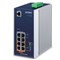 Planet IGS-4215-4P4T: IP30 Industrial L2/L4 4-Port 10/100/1000T 802.3at PoE + 4-Port 10/100/1000T Managed Switch (-40~75 degrees C), dual redundant power input on 48~54VDC terminal block, SNMPv3, 802.1Q VLAN, IGMP Snooping, TLS, SSH, ACL, 250m Extend mode, supports ERPS R