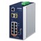 Planet IGS-4215-4P4T2S: IP30 Industrial L2/L4 4-Port 10/100/1000T 802.3at PoE + 4-Port 10/100/1000T + 2-Port 100/1000X SFP Managed Switch (-40~75 degrees C), dual redundant power input on 48~56VDC terminal block, SNMPv3, 802.1Q VLAN, IGMP Snooping, TLS, SSH, ACL, 250m Exten