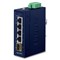 Planet IGS-510TF: IP30 Compact size 4-Port 10/100/1000T + 1-Port 100/1000X SFP Gigabit Ethernet Switch (-40~75 degrees C, dual 9~48V DC/24V AC)