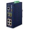 Planet IGS-5225-4P2S: IP40 Industrial L2+/L4 4-Port 1000T 802.3at PoE + 2-Port 100/1000X SFP Full Managed Switch (-40 to 75 C, dual redundant power input on 48~56VDC terminal block, ERPS Ring, 1588, Modbus TCP, ONVIF, supports CloudViewer app, MQTT and Cybersecurity featu
