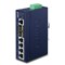 Planet IGS-5225-4T2S: IP30 Industrial L2+/L4 4-Port 1000T + 2-Port 1G/2.5G SFP Full Managed Switch (-40 to 75 C, dual redundant power input on 12~48VDC terminal block, ERPS Ring, 1588, Modbus TCP, Port Backup, Cybersecurity features, IPv4/IPv6 Static Routing, supports Clo