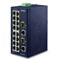 Planet IFGS-1822TF: IP30 Industrial 16-Port 10/100TX + 2-Port Gigabit TP/SFP Combo Ethernet Switch (-40~75C, dual redundant power input on 12-48VDC / 24VAC terminal block)