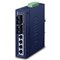 Planet ISW-621T: IP30 Slim Type 4-Port Industrial Ethernet Switch + 2-Port 100Base-FX(SC) (-40 - 75 C)