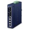 Planet ISW-621TS15: IP30 Slim Type 4-Port Industrial Ethernet Switch + 2-Port 100Base-FX(15KM) (-40 - 75 C)