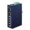 Planet IGS-620TF: IP30 Industrial 4-Port 10/100/1000T + 2-Port 100/1000/2500X SFP Gigabit Switch (-40 to 75 degree C, dual 12~48V DC/24V AC, Fiber ports Switch/Redundant mode DIP switch)