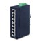 Planet IGS-801M: IP30 Slim type 8-Port Industrial Manageable Gigabit Ethernet Switch (-40 to 75 degree C, dual redundant power input on 12-48VDC / 24VAC terminal block, SNMPv3, 802.1Q VLAN, IGMP Snooping, TLS, SSH, ACL, Cybersecurity, ERPS Ring features, supports Clo