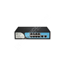 BDCOM S1200-8P2G: 8-port 100M PoE + 2-port GE uplink RJ45 Unmanaged PoE Switch,  DIP function,  built-in AC 220V power supply; PoE budget 90W,  desktop/rack-mounted installation