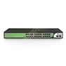 BDCOM S1500-24P2S: 24-port GE PoE + 2-port GE uplink SFP Unmanaged PoE Switch,  DIP function,  built-in AC220V power supply; 280W PoE budget,  rack-mounted installation