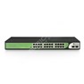 BDCOM S1500-24T2S: 24-port GE RJ45 + 2-port GE SFP Unmanaged Switch,  DIP function,   thunder-proof,  built-in AC220V power supply; rack-mounted installation 