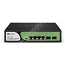 BDCOM S1500-4P2S: 4-port GE PoE + 2-port GE uplink SFP Unmanaged PoE Switch, Unmanaged PoE Switch,  DIP function,  built-in AC220V power supply; fanless, 60W PoE budget,  desktop installation