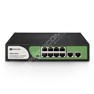 BDCOM S1500-8P2G: 8-port GE PoE + 2-port GE uplink RJ45 Unmanaged PoE Switch,  DIP function,  built-in AC220V power supply;90W PoE budget,  desktop/rack-mounted installation