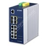 Planet IGS-12040MT: IP30 Industrial 8* 10/100/1000TP + 2* 100/1G SFP + 2*100/1G/2.5G SFP Full Managed Ethernet Switch (-40 to 75 C, dual redundant power input on 12~72VDC terminal block, 2*DI, 2*DO, ERPS Ring, 1588 PTP TC, Modbus TCP, Cybersecurity features, IPv4/IPv6 S